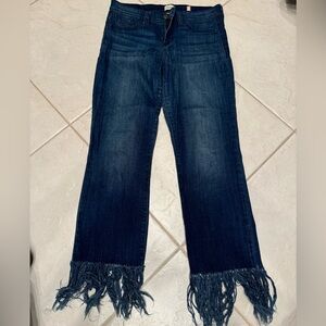 Mid rise jeans size 5 frill jeans